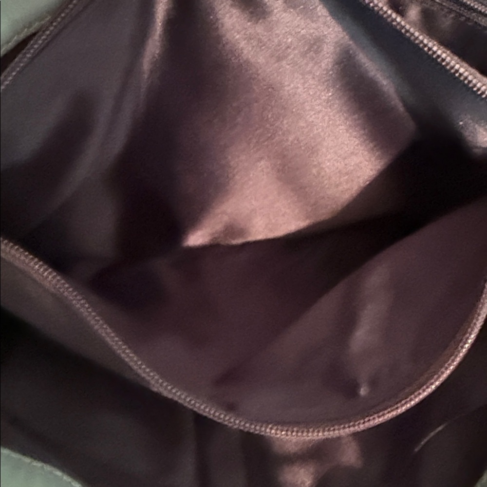 Coach Teal Pebbled Leather Satchel - Picture 5 of 6